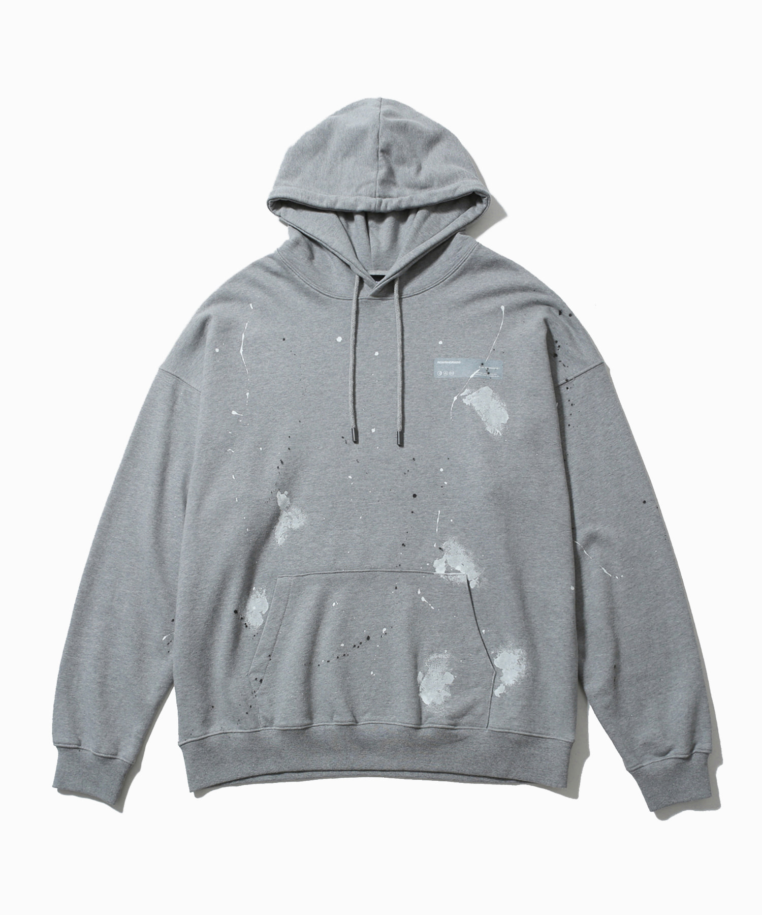 hand painting over sweat hoodie gray - 로어링라드(ROARINGRAD)